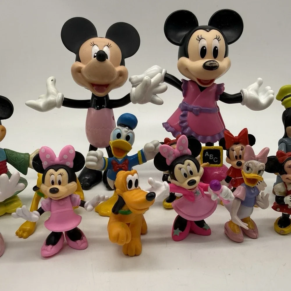 Disney Mixed Lot Of Minnie & Friends Lot Donald Goofy Daisy Pluto Cake Toppers